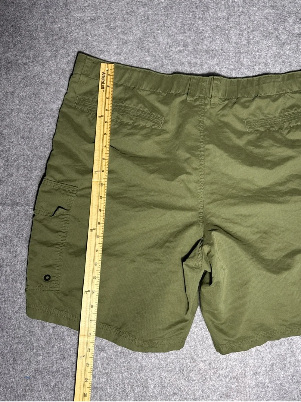 Quiksilver Olive Green Cargo Shorts - Utility Pockets